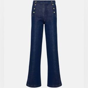 BNWT Frame sailor snap wide legged jeans, size 28